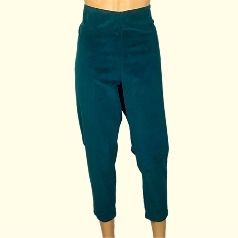 SOFT SURROUNDINGS deep green pull-on velvet pants w/back pockets. Size PXL. EUC
